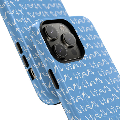 Gospel Symbols iPhone Case - Light Blue - New iPhone 17 Cases Available!!!