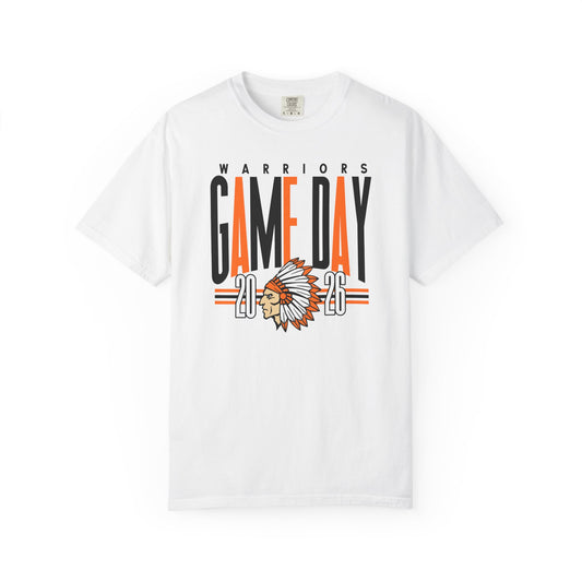 Game Day Warriors T‑Shirt — 'Game Day' Graphic with Native Headdress (Team Spirit Tee)