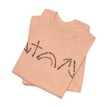 Gospel Symbols T-Shirt - Black Text - Adult
