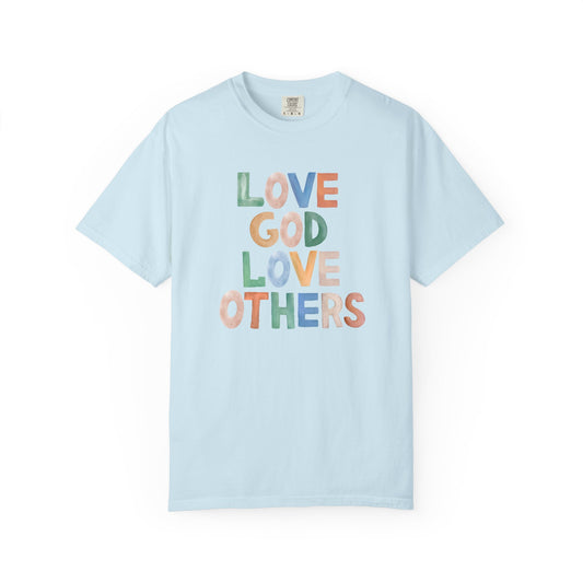 Watercolor - Love God Love Others - Adult