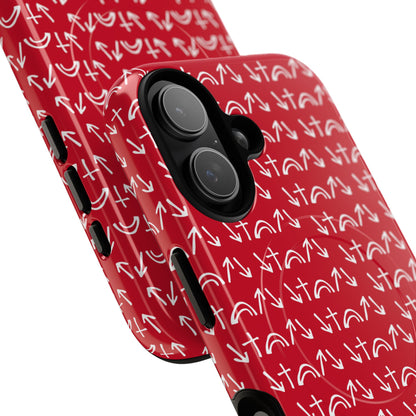 Gospel Symbols iPhone Case - Red - New iPhone 17 Cases Available!!!