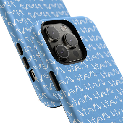 Gospel Symbols iPhone Case - Light Blue - New iPhone 17 Cases Available!!!