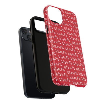 Gospel Symbols iPhone Case - Red - New iPhone 17 Cases Available!!!