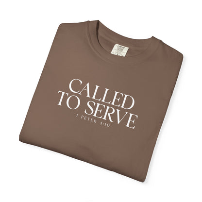 Called to Serve T-Shirt - White Text - Adult