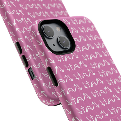 Gospel Symbols iPhone Case - Pink - New iPhone 17 Cases Available!!!