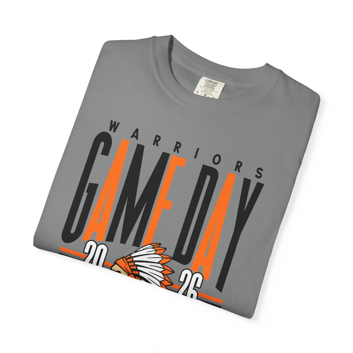 Game Day Warriors T‑Shirt — 'Game Day' Graphic with Native Headdress (Team Spirit Tee)