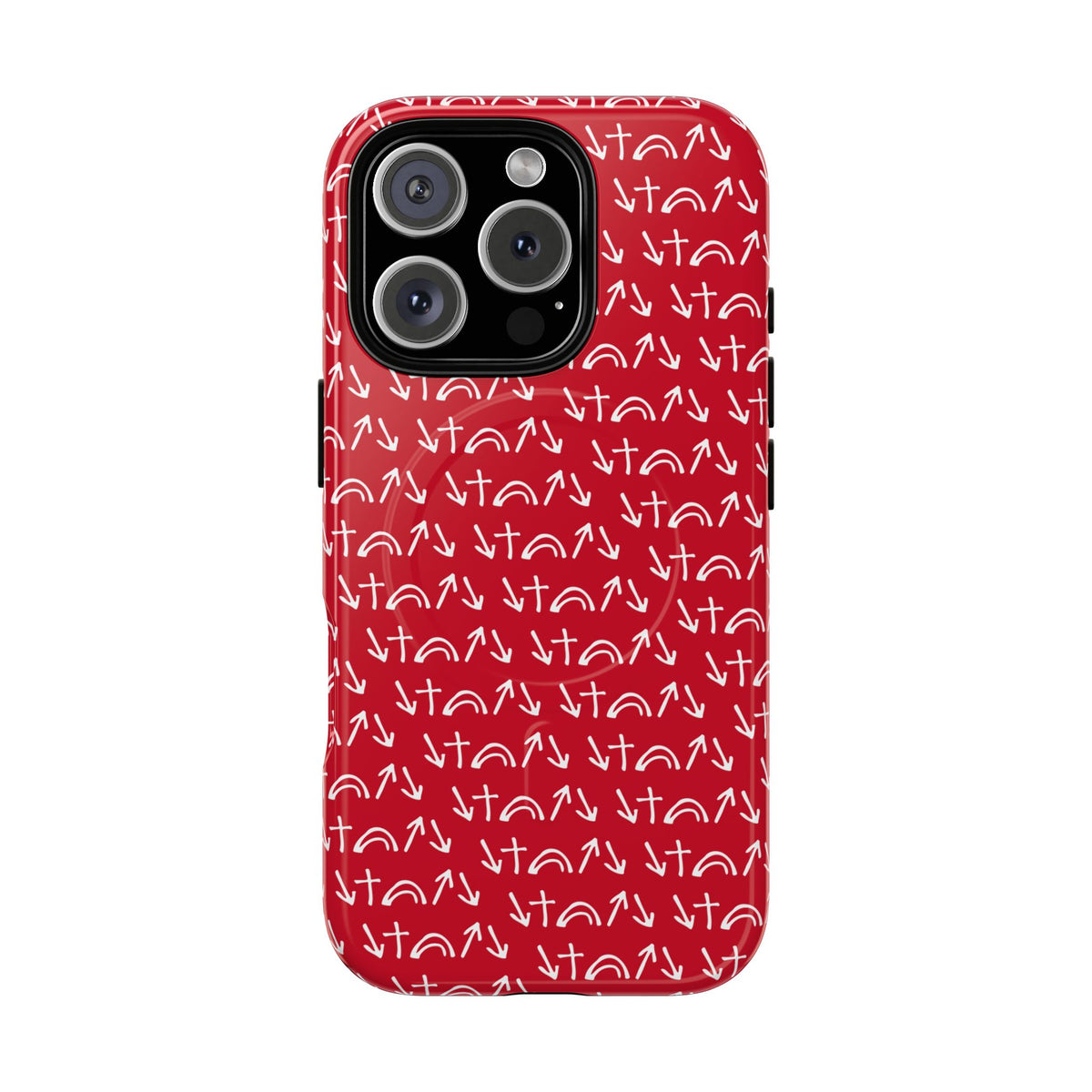 Gospel Symbols iPhone Case - Red - New iPhone 17 Cases Available!!!