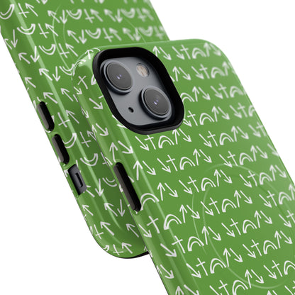Gospel Symbols iPhone Case - Green - New iPhone 17 Cases Available!!!