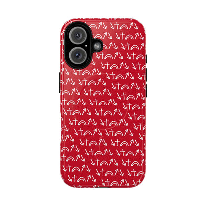 Gospel Symbols iPhone Case - Red - New iPhone 17 Cases Available!!!