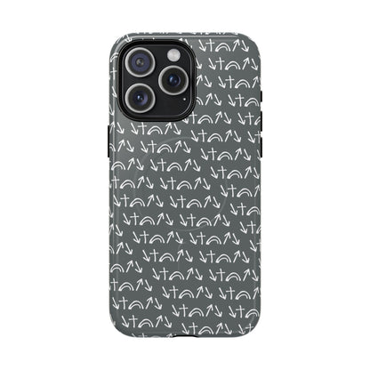 Gospel Symbols iPhone Case - Grey - New iPhone 17 Cases Available!!!