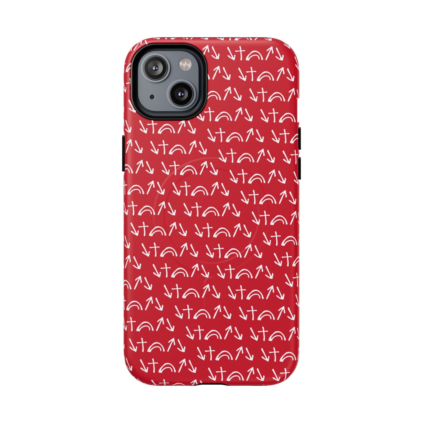 Gospel Symbols iPhone Case - Red - New iPhone 17 Cases Available!!!