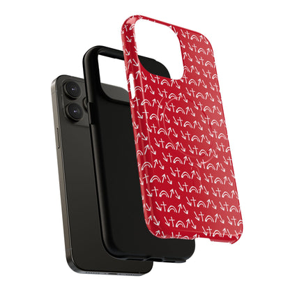 Gospel Symbols iPhone Case - Red - New iPhone 17 Cases Available!!!