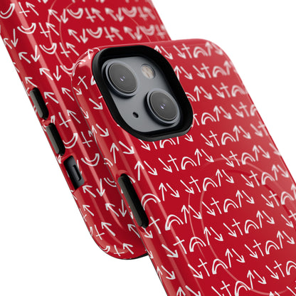 Gospel Symbols iPhone Case - Red - New iPhone 17 Cases Available!!!