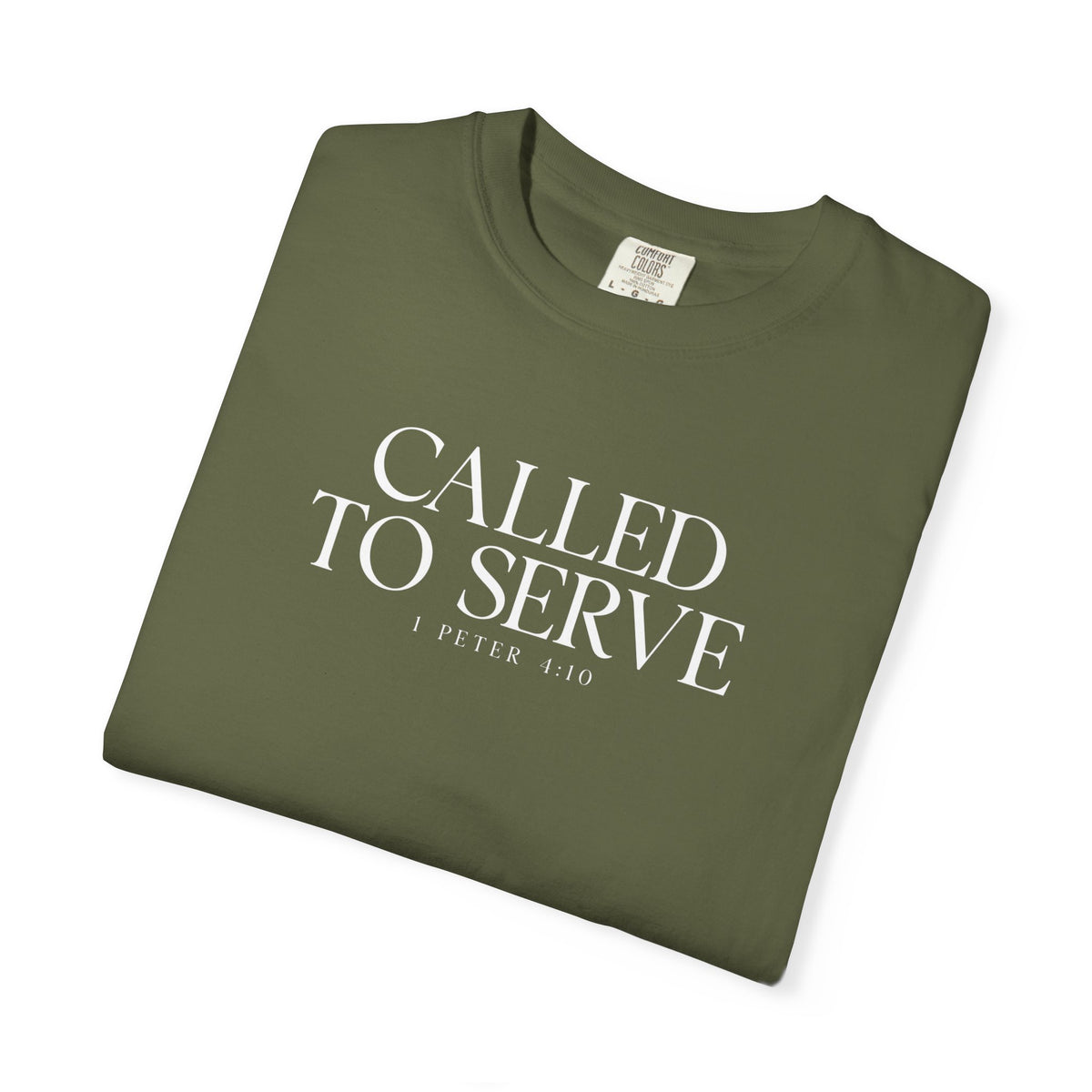Called to Serve T-Shirt - White Text - Adult