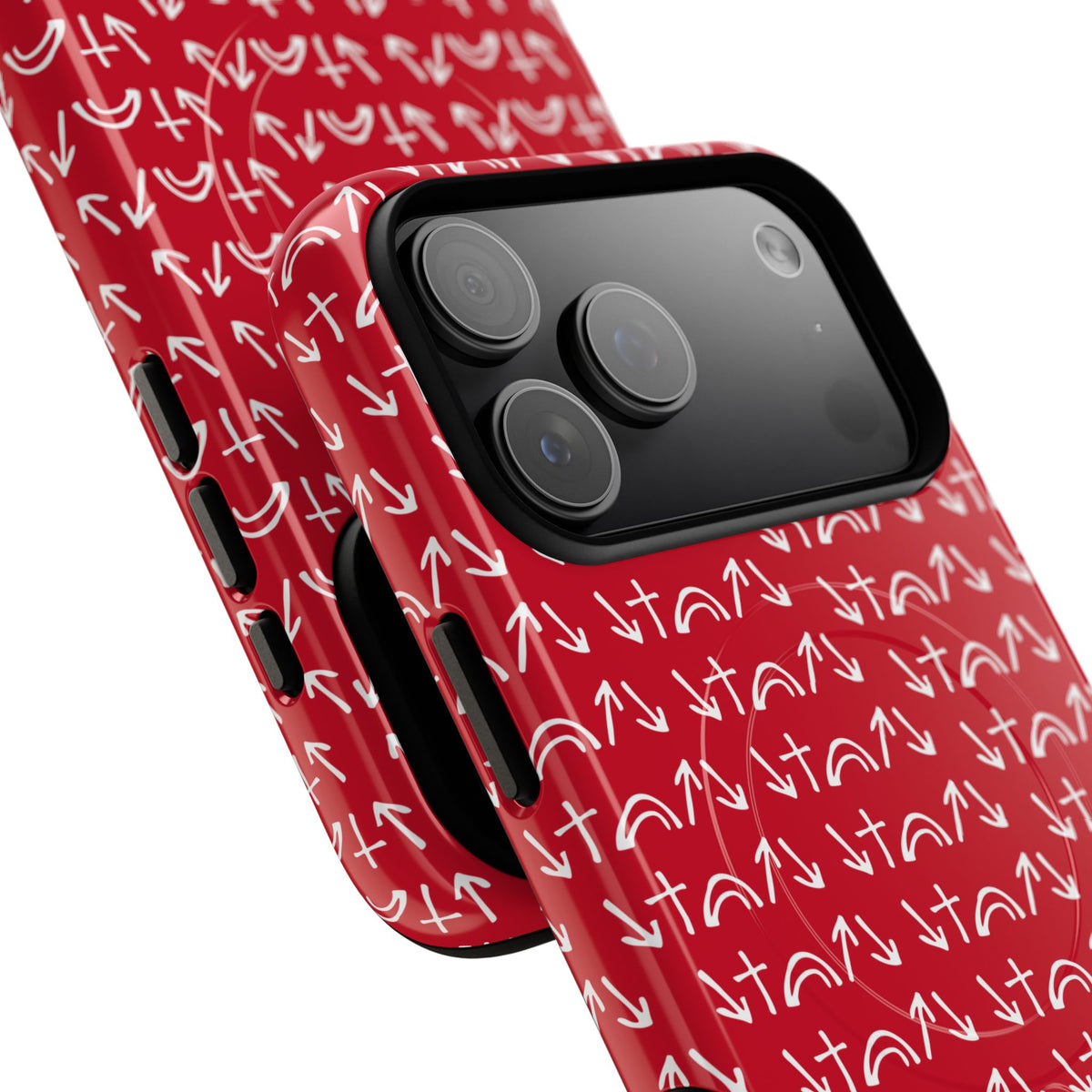 Gospel Symbols iPhone Case - Red - New iPhone 17 Cases Available!!!