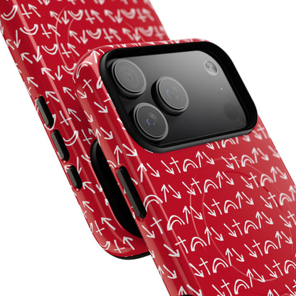 Gospel Symbols iPhone Case - Red - New iPhone 17 Cases Available!!!