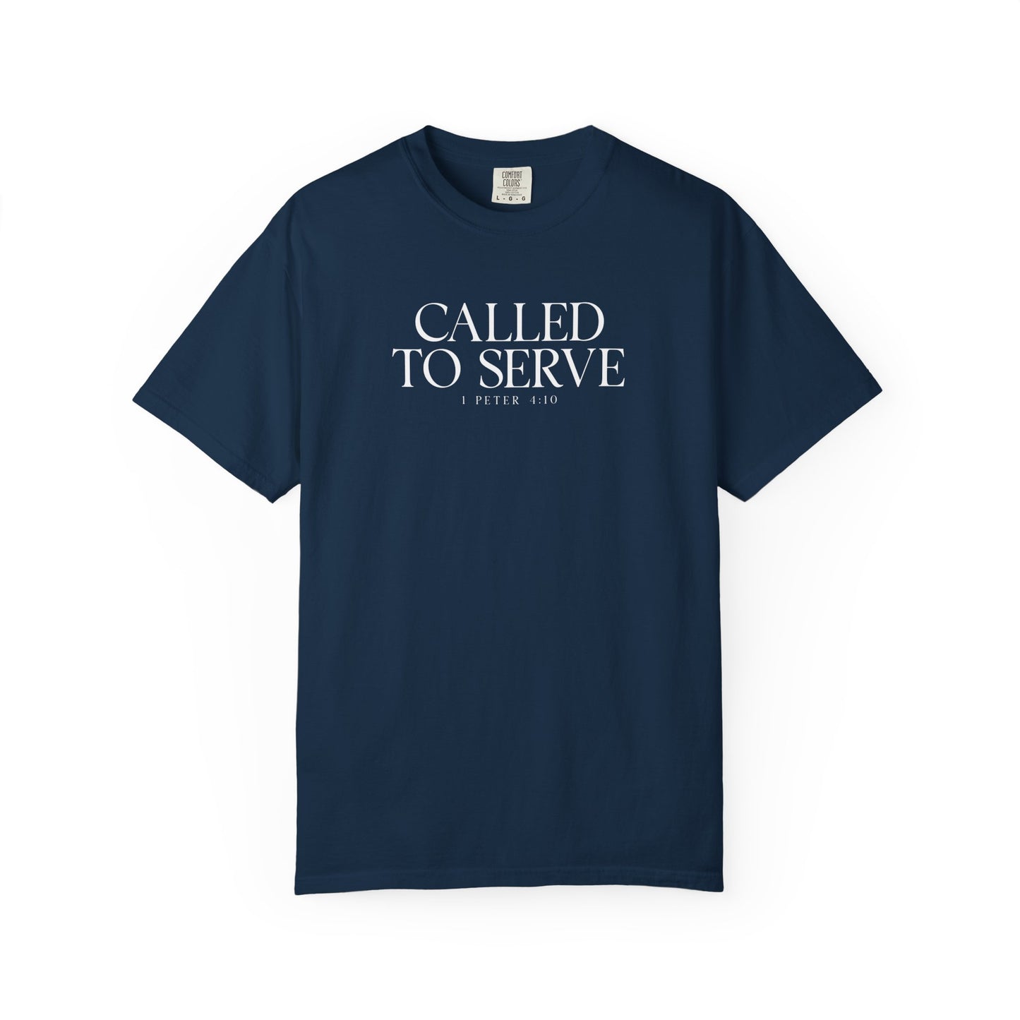 Called to Serve T-Shirt - White Text - Adult