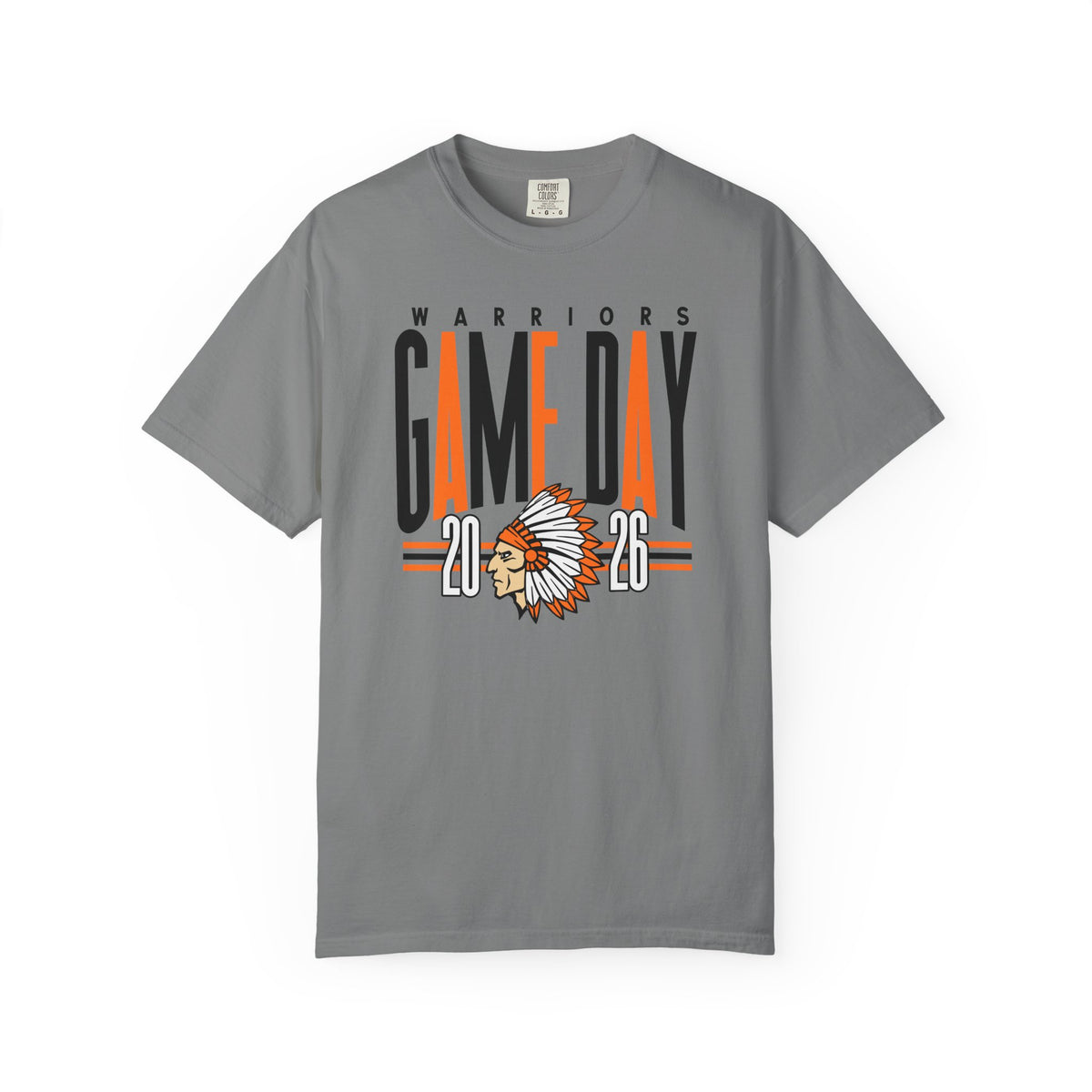 Game Day Warriors T‑Shirt — 'Game Day' Graphic with Native Headdress (Team Spirit Tee)