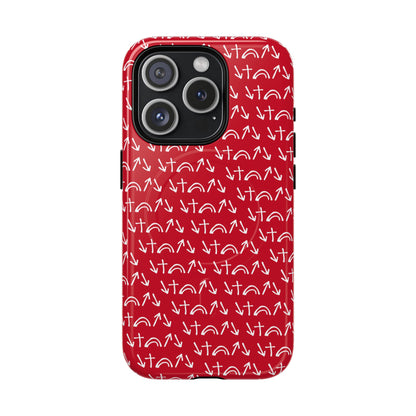 Gospel Symbols iPhone Case - Red - New iPhone 17 Cases Available!!!