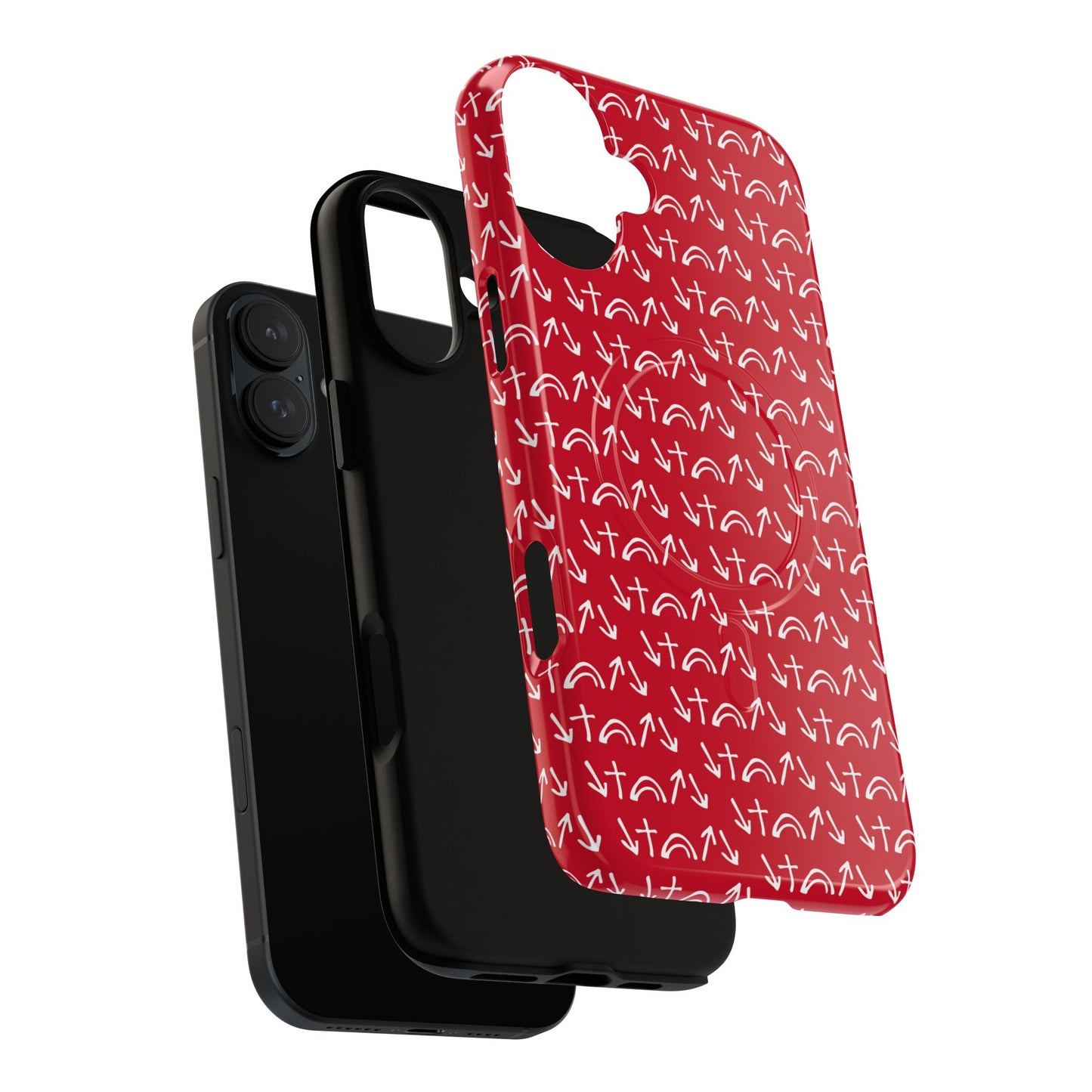 Gospel Symbols iPhone Case - Red - New iPhone 17 Cases Available!!!
