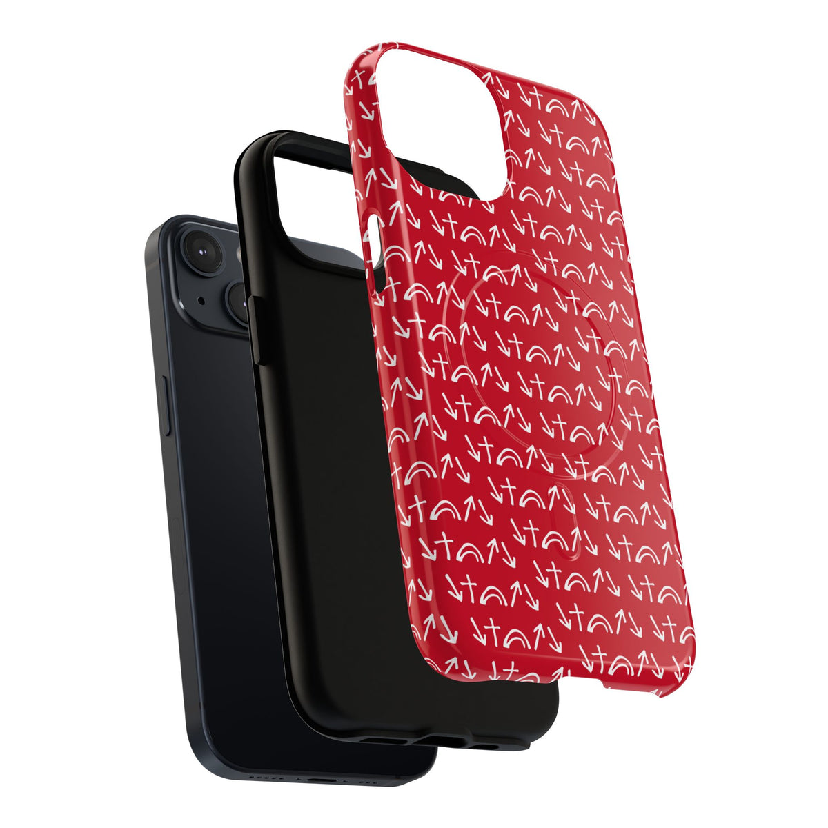 Gospel Symbols iPhone Case - Red - New iPhone 17 Cases Available!!!