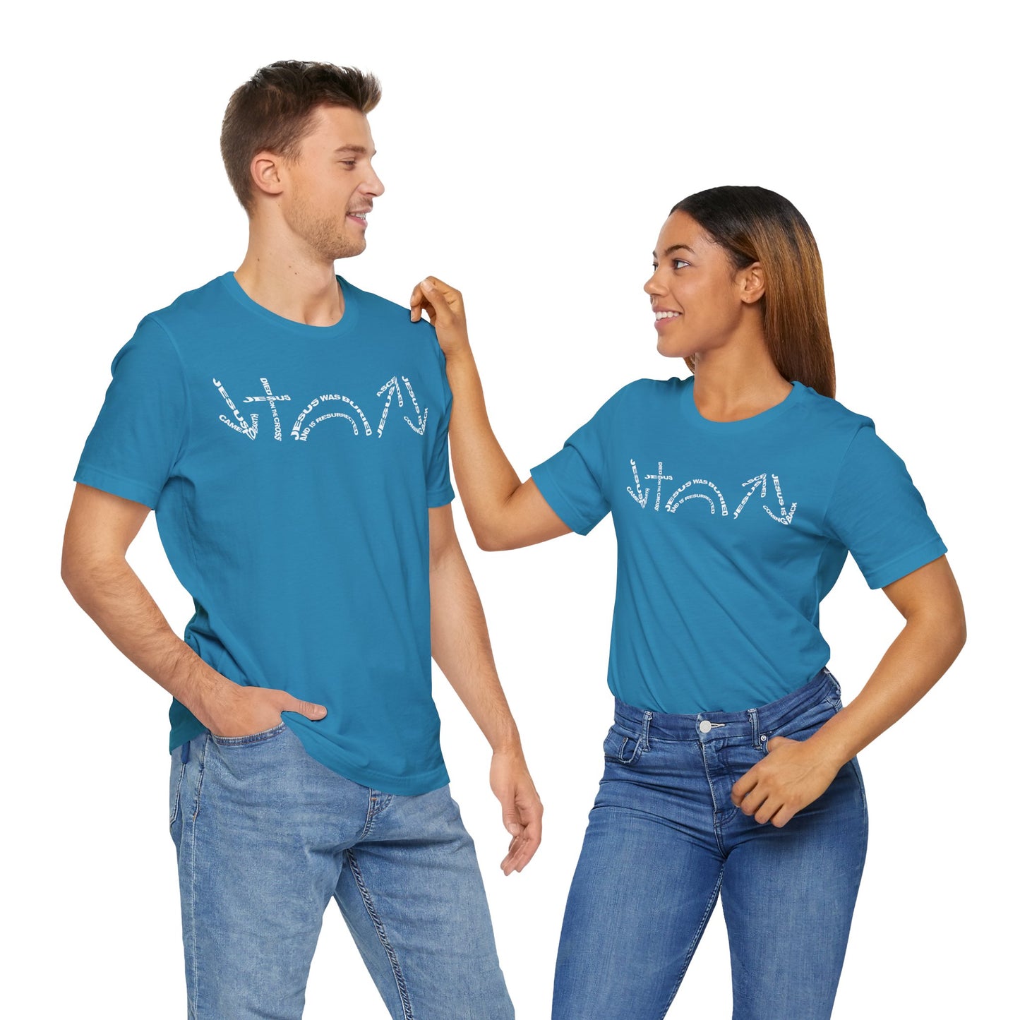 Gospel Symbols T-Shirt - White Text - Adult