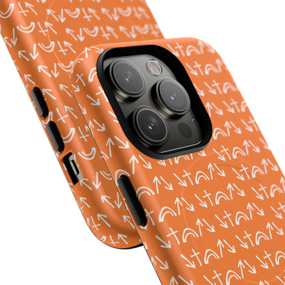 Gospel Symbols iPhone Case - Orange - New iPhone 17 Cases Available!!!