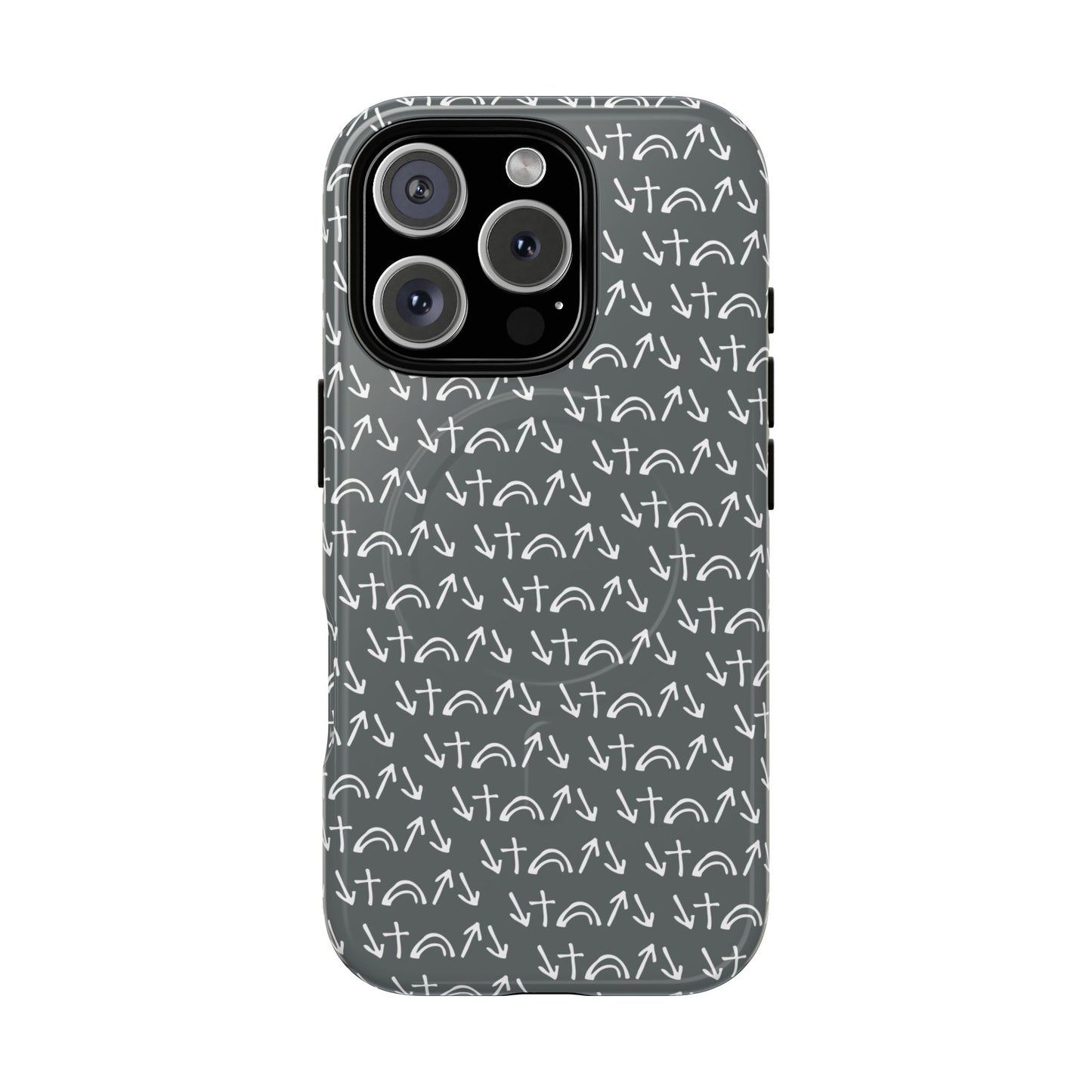 Gospel Symbols iPhone Case - Grey - New iPhone 17 Cases Available!!!