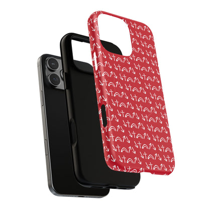 Gospel Symbols iPhone Case - Red - New iPhone 17 Cases Available!!!
