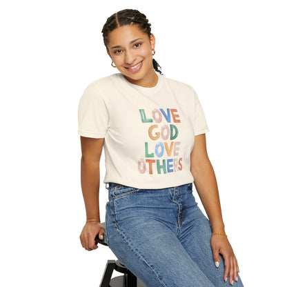 Watercolor - Love God Love Others - Adult