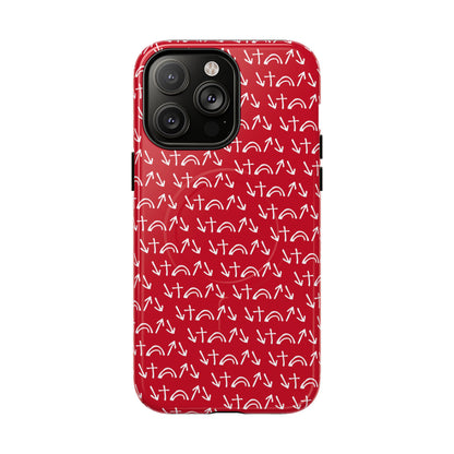 Gospel Symbols iPhone Case - Red - New iPhone 17 Cases Available!!!