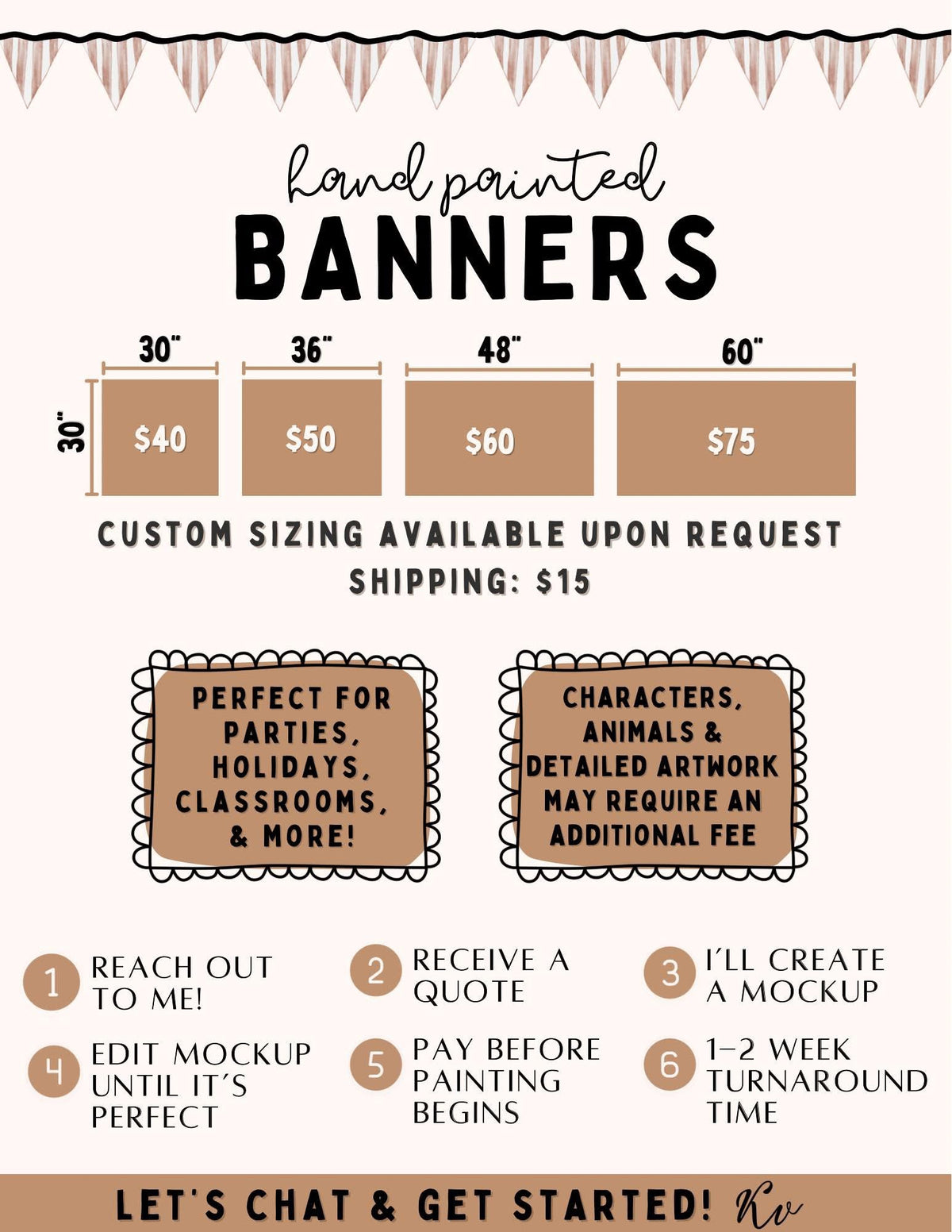 Custom Hand-Painted Banners, Gift Bags, and Jeans