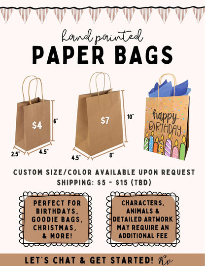 Custom Hand-Painted Banners, Gift Bags, and Jeans